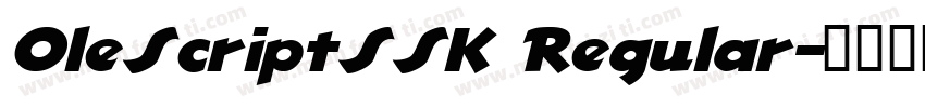 OleScriptSSK Regular字体转换